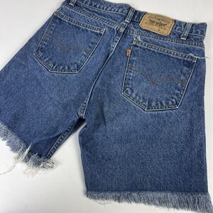 Vtg 80's Levi's 918 Cutoff Jeans Shorts Sz 30 Orange Tab USA
